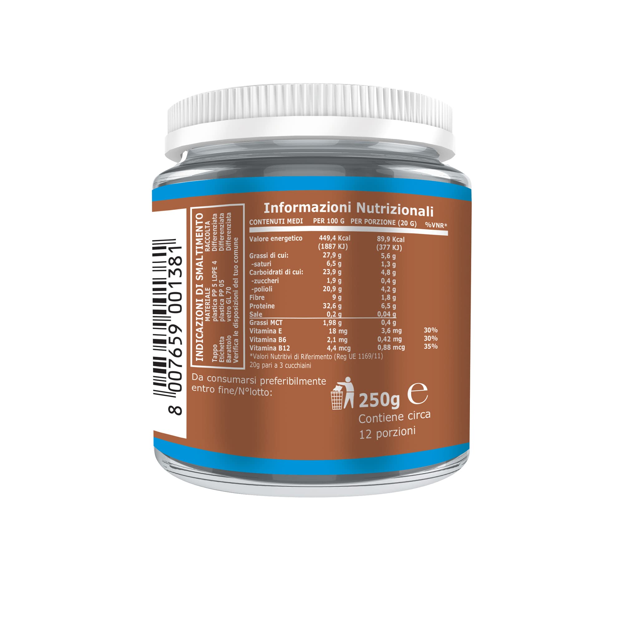 ultimate-italia-crema-proteica-30-ciocco-crunch-spalmabile-senza-zuccheri-250-g image 2