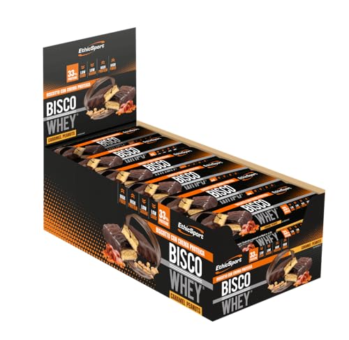 ethicsport-bisco-whey-high-protein-bar-18-x-40-g-arachidi-e-caramello image 4