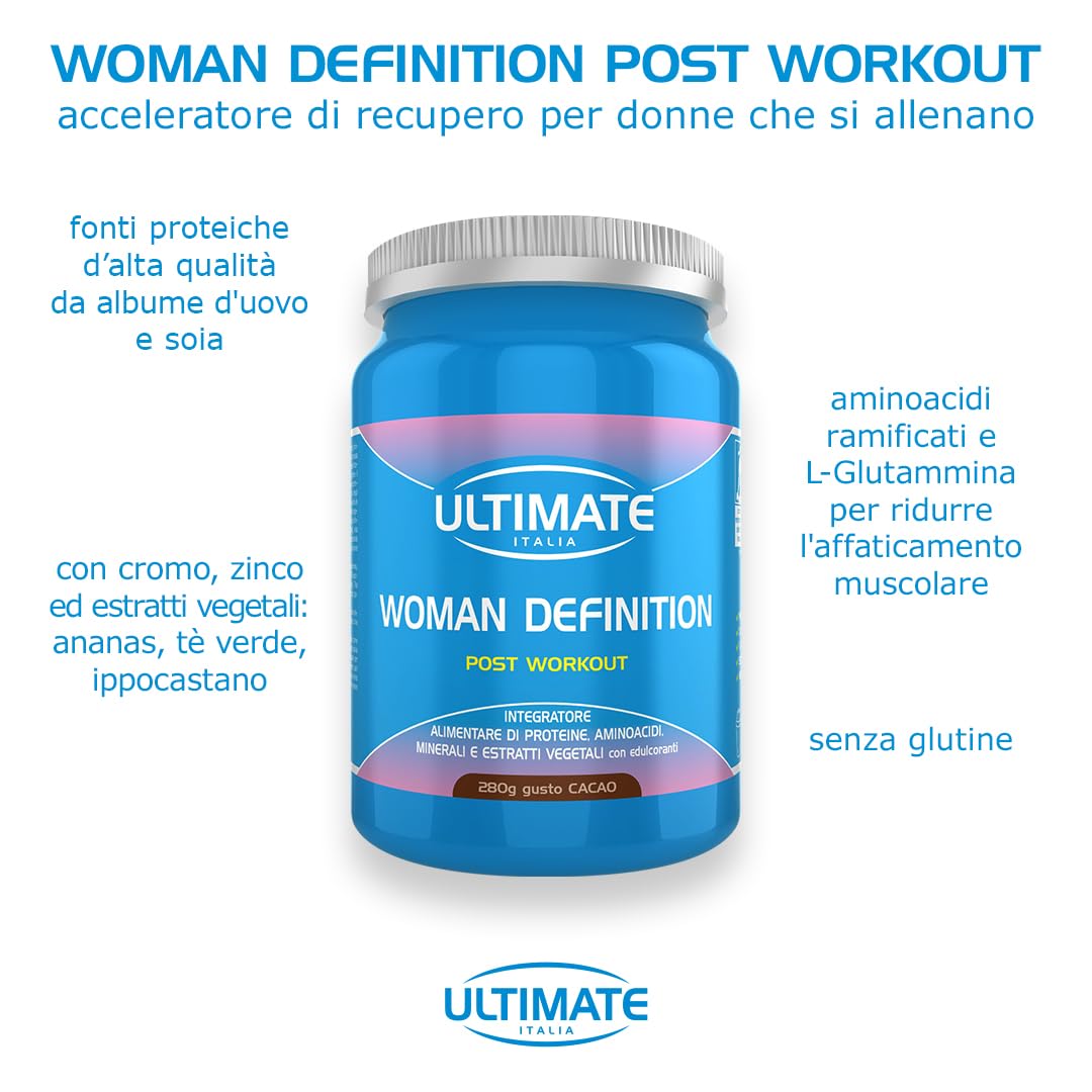 woman-definition-post-workout-cacao-ultimate-italia-280-g-senza-glutine image 5