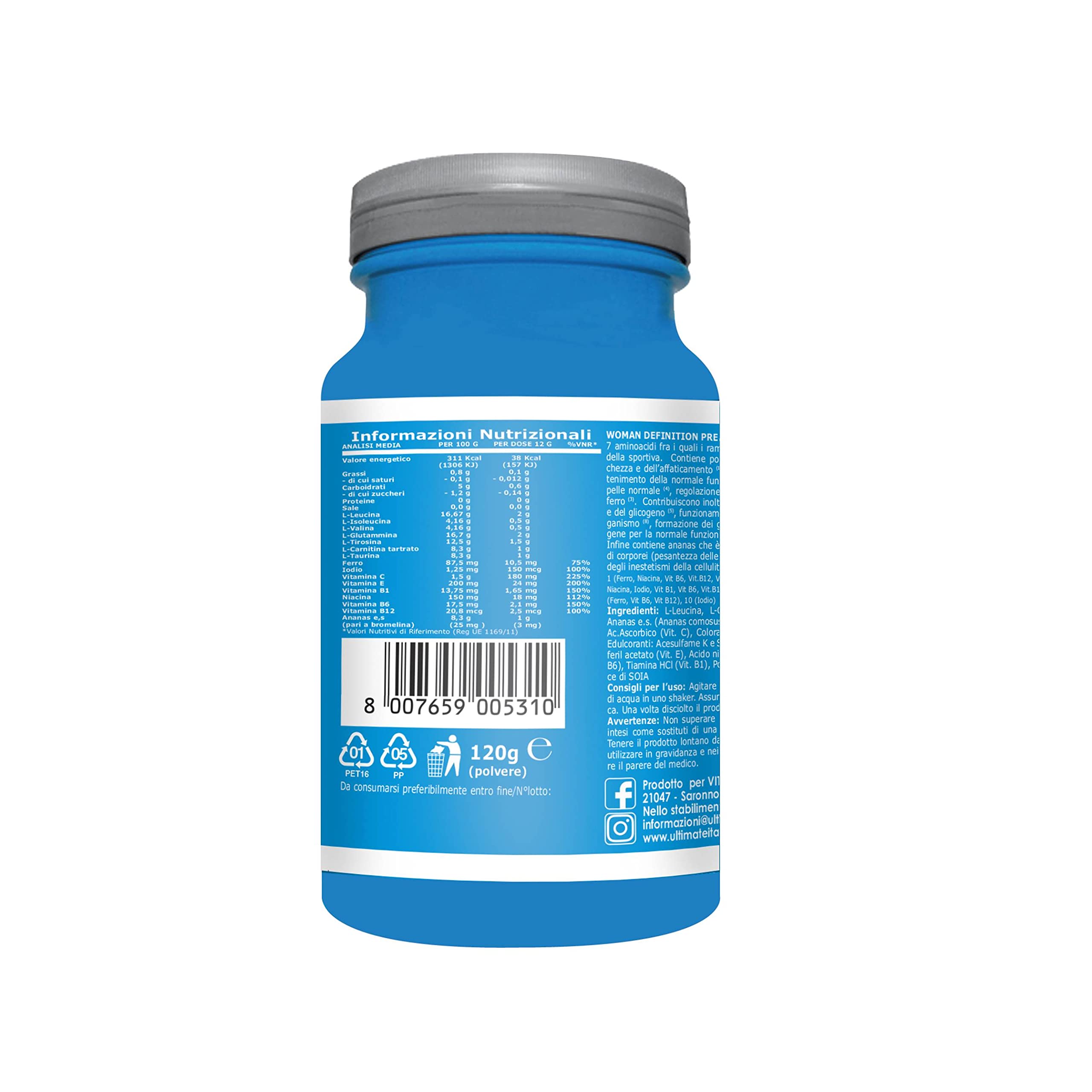 ultimate-italia-woman-definition-pre-workout-gusto-arancia-120g-senza-glutine image 3