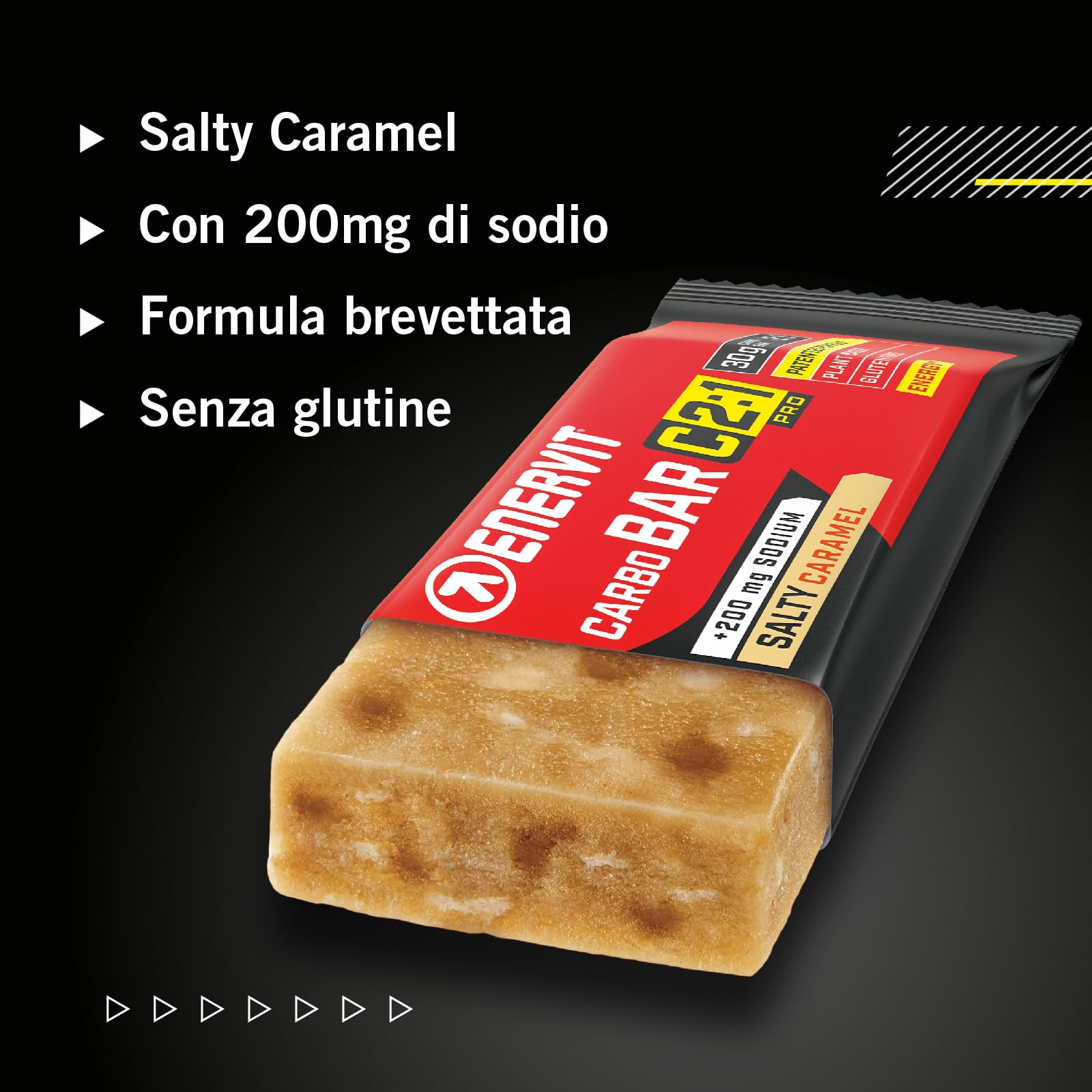 enervit-carbo-bar-c2-1pro-salty-caramel-barrette-energetiche-30-x-45g-vegan-glut image 5