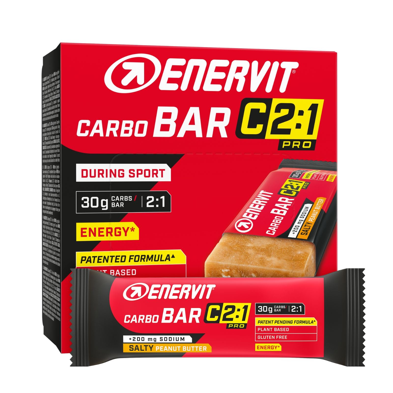 enervit-carbo-bar-c2-1pro-salty-peanut-butter-30g-carboidrati-12-x-45g-vegan-sen image 1