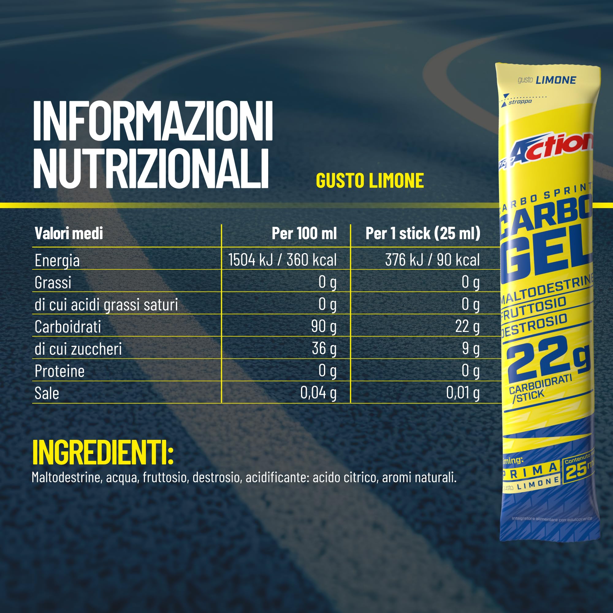proaction-carbo-sprint-gel-energetico-carboidrati-box-10-stick-da-25ml-22g-carbo image 5