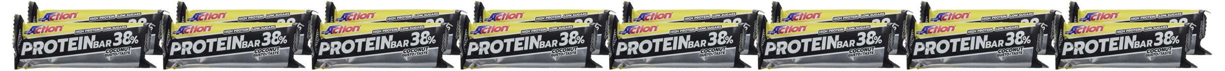 proaction-protein-bar-38-gusto-cocco-16-barrette-da-80g image 2