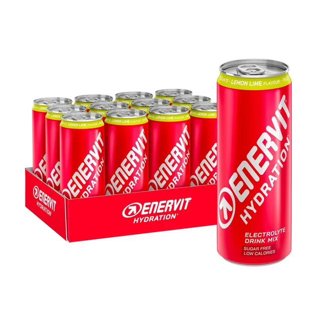 enervit-hydration-lemon-lime-bevanda-frizzante-con-elettroliti-12-lattine-da-250 image 1
