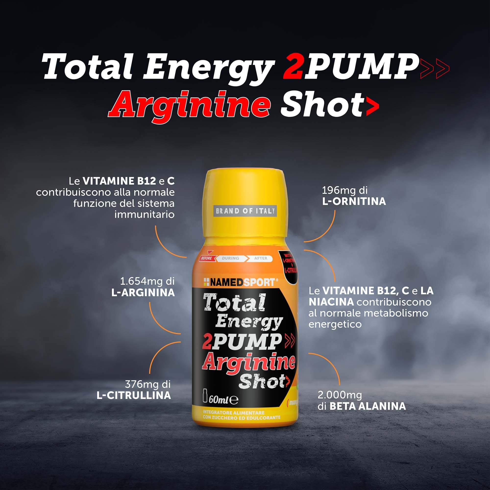 namedsport-total-energy-2pump-arginine-shot-mango-peach-volt-60-ml image 2
