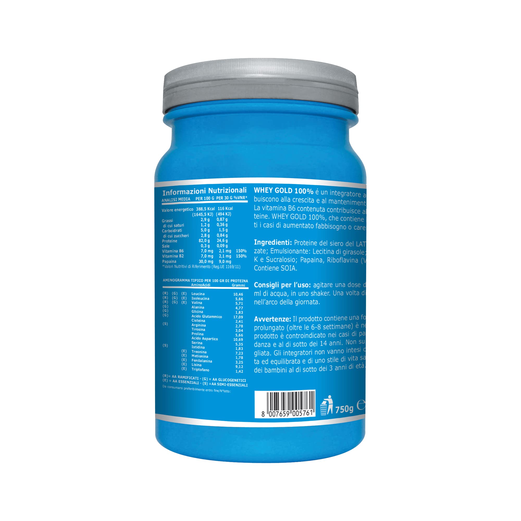ultimate-italia-whey-gold-100-proteine-whey-gusto-banana-750g image 2