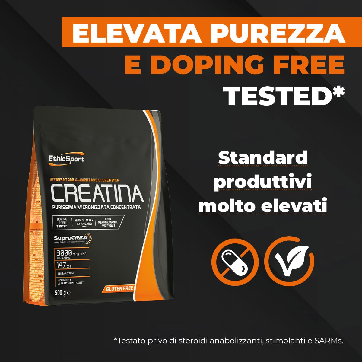 ethicsport-supracrea-creatina-monoidrato-pura-in-polvere-500-g-vegan image 7