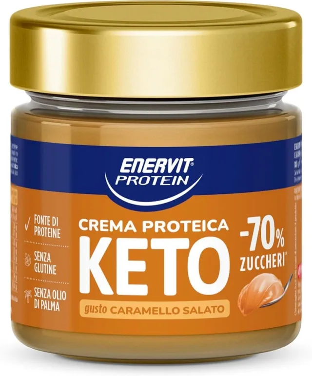 enervit-protein-cream-keto-caramello-salato-70-zuccheri-180-g image 1