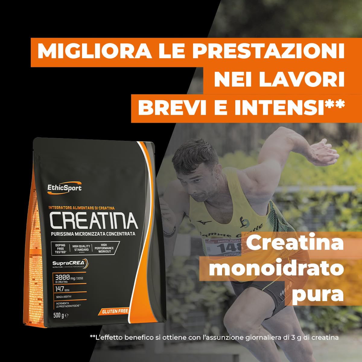 ethicsport-supracrea-creatina-monoidrato-pura-in-polvere-500-g-vegan image 5