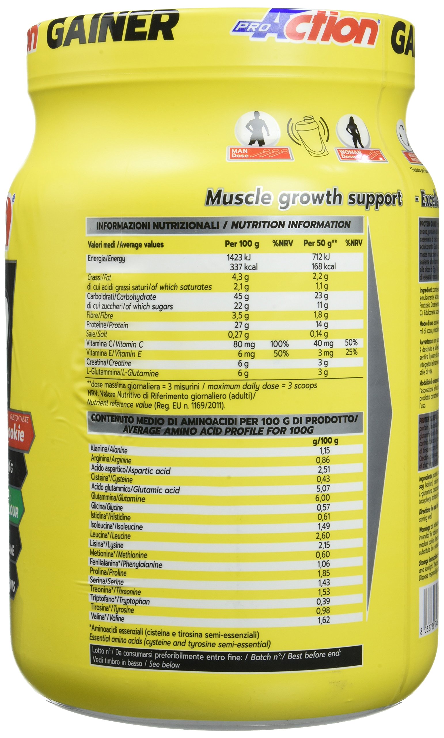proaction-protein-gainer-ciocco-biscotto-gainer-proteico-1-kg image 3