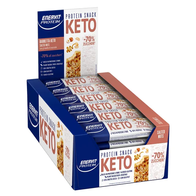enervit-protein-snack-keto-salted-nuts-30-barrette-x-35-g image 1