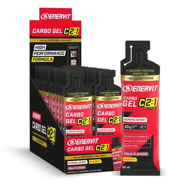 enervit-carbo-gel-c2-1pro-cola-caffeina-40g-carboidrati-24-pack-60ml image 1