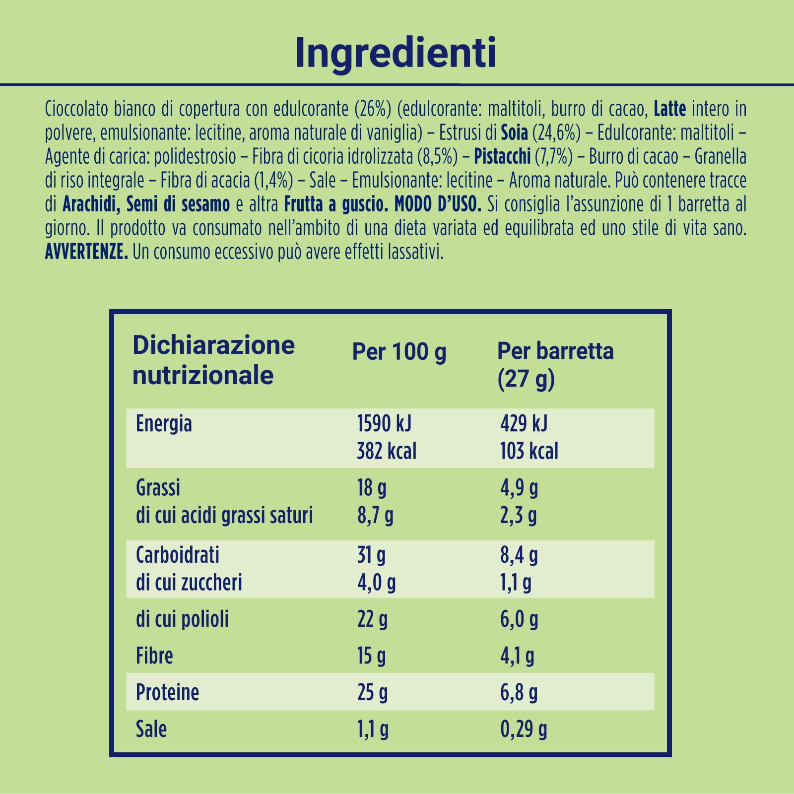 enervit-protein-snack-pistacchio-e-cioccolato-bianco-low-sugar-8-x-27-g image 6